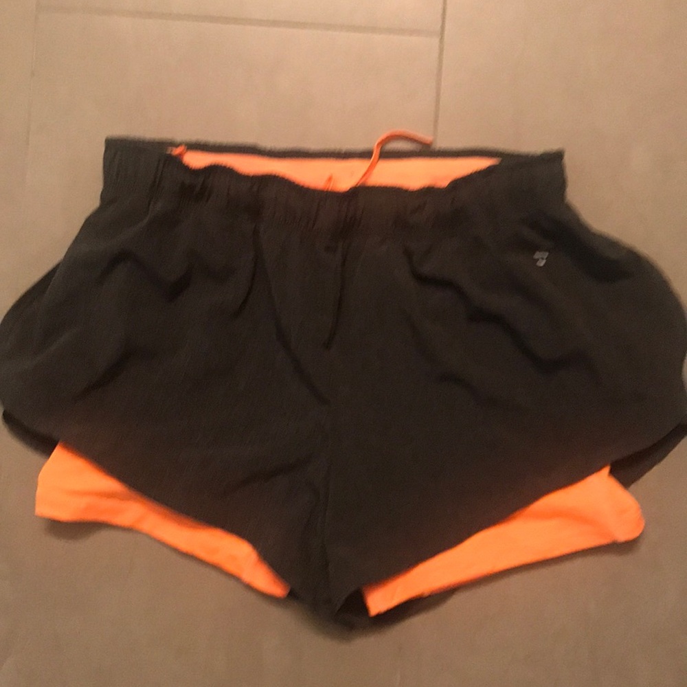 H&M gym shorts with built in compression shorts
